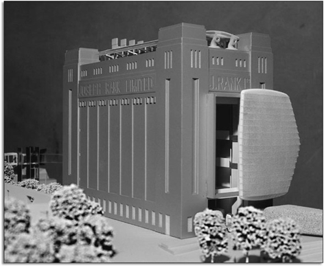 Image of an architect’s model of a flour mill