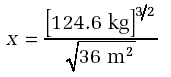x [124.6kg]3/2/ 36m2